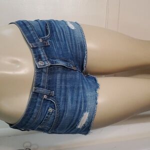 Rag & Bone Distressed Blue Jeans Shorts Size 26 100% cotton